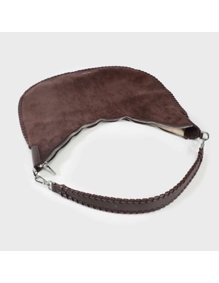 BORSA A SPALLA AURORA - BROWN LABEL ROSE