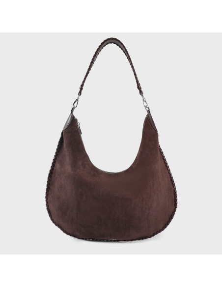BORSA A SPALLA AURORA - BROWN LABEL ROSE