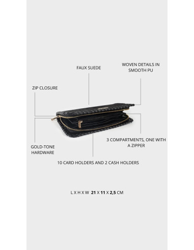 Portafoglio AURORA WALLET - BLACK LABEL ROSE