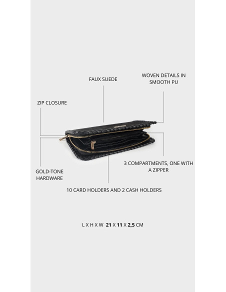 Portafoglio AURORA WALLET - BLACK LABEL ROSE