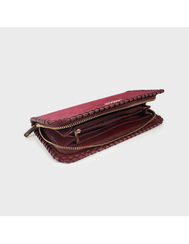 Portafoglio AURORA WALLET - BORDEAUX LABEL ROSE