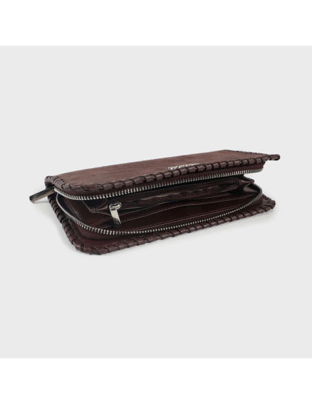 Portafoglio AURORA WALLET - BROWN LABEL ROSE