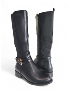 Stivale Nero con Polpaccio Elastico 2