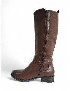 Stivale Marrone con Polpaccio Elastico 2