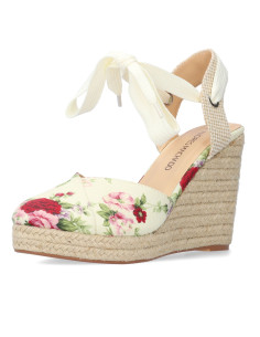 SANDALO ZEPPA STAMPA FIORI ESPADRILLAS PICCOLI E GRANDI NUMERI DONNA 2