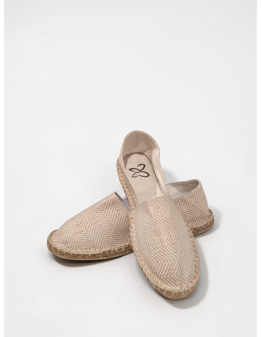 Espadrillas Sahara Spina beige donna numeri grandi