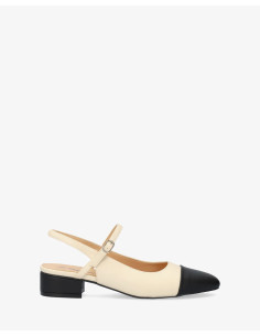 Slingback Panna e Nera