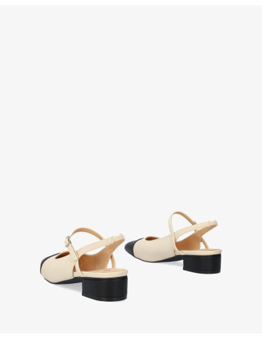 Slingback Panna e Nera