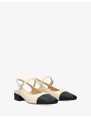 Slingback Panna e Nera