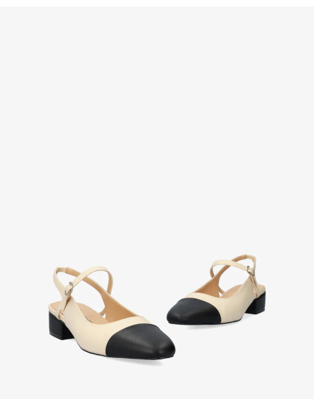 Slingback Panna e Nera