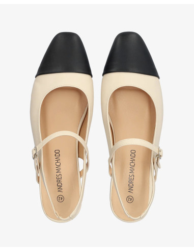 Slingback Panna e Nera