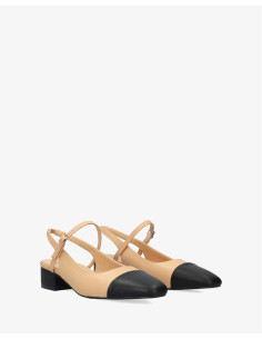 Slingback Nude e Nera 2