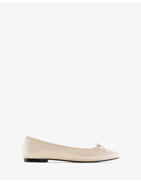 Ballerina in Vera Pelle Beige