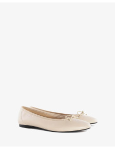 Ballerina in Vera Pelle Beige 2
