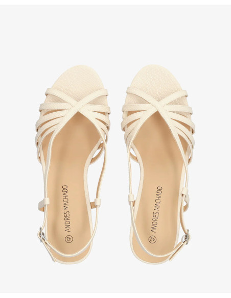 Sandalo Snake Beige