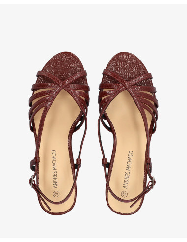 Sandalo Snake Bordeaux