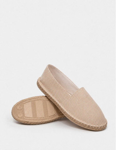 Espadrillas Sahara Spina beige donna numeri grandi