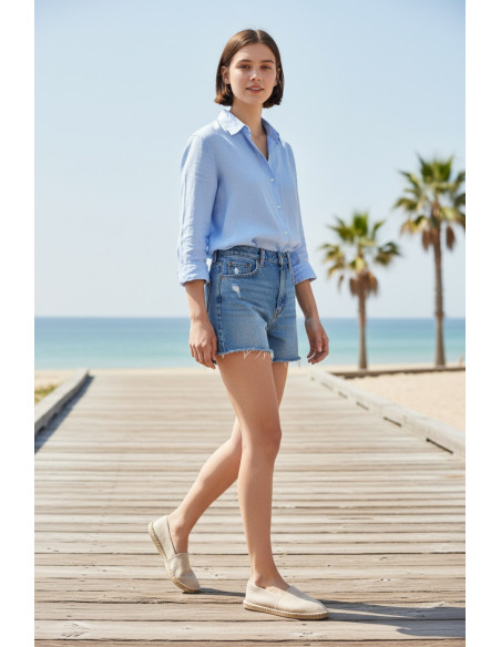 Espadrillas Sahara Spina beige donna numeri grandi