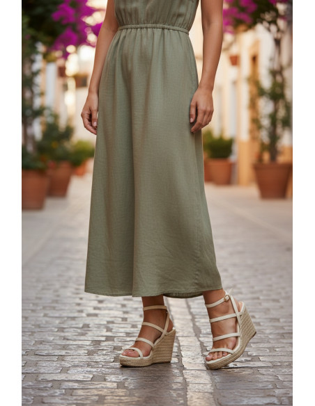 SANDALO BEIGE CON ZEPPA IN JUTA E CINTURINI PICCOLI E GRANDI NUMERI