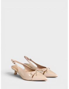 Slingback in Vernice Beige dal 41 al 44 2
