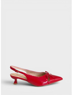 Slingback in Vernice Rossa dal 41 al 44
