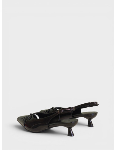 Slingback in Vernice Nera dal 41 al 44