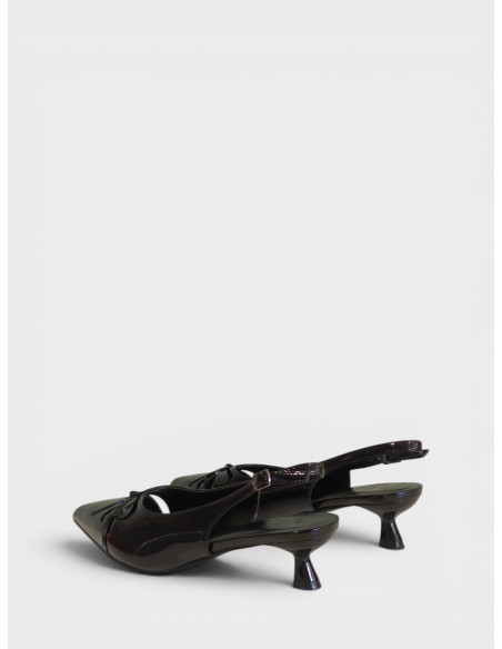 Slingback in Vernice Nera dal 41 al 44