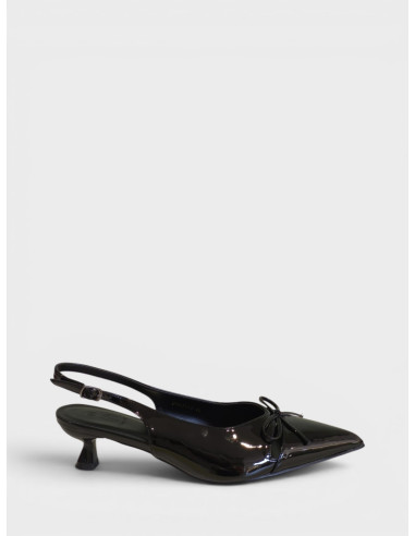 Slingback in Vernice Nera dal 41 al 44
