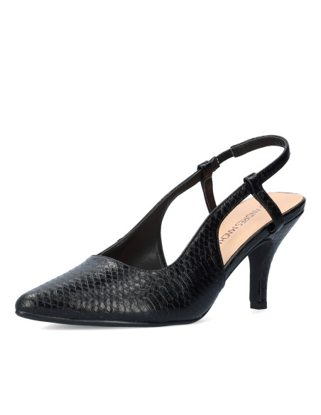 Décolleté Chanel Nero con punta fine piccoli e grandi numeri donna