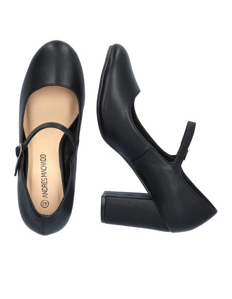 MARY JANE TACCO QUADRATO SCARPA DONNA PICCOLE E GRANDI NUMERI