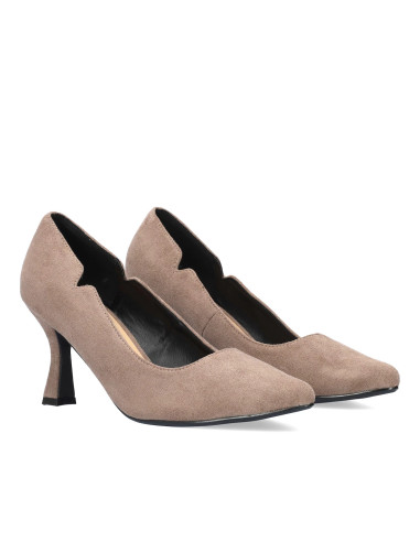 Décolleté Scamosciato Grigio misure piccole e grandi donna