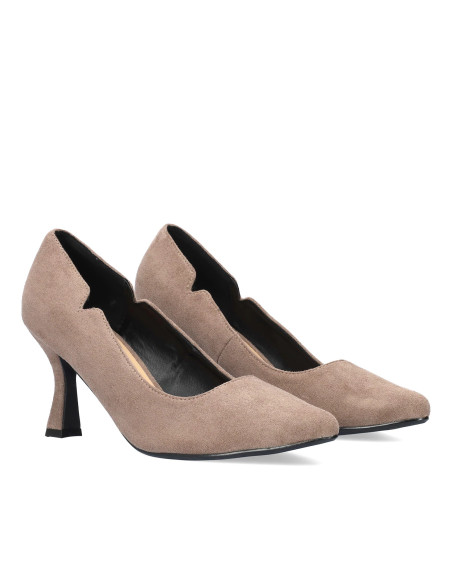 Décolleté Scamosciato Grigio misure piccole e grandi donna