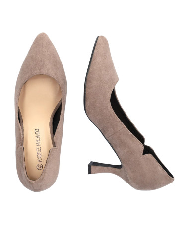 Décolleté Scamosciato Grigio misure piccole e grandi donna