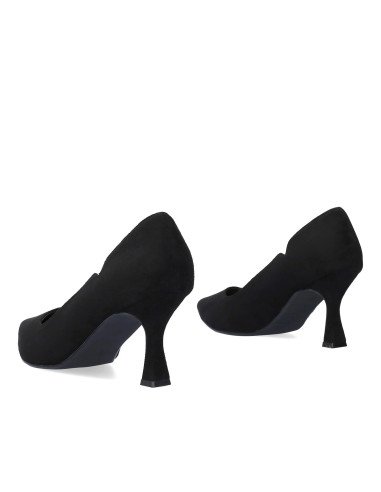 Décolleté Scamosciato NERO NUMERI PICCOLI E GRANDI DONNA