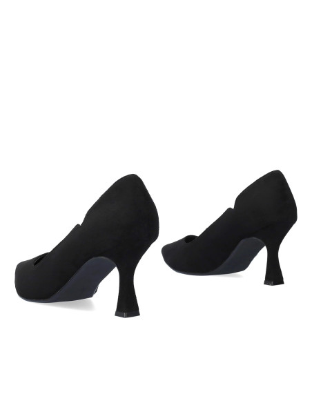 Décolleté Scamosciato NERO NUMERI PICCOLI E GRANDI DONNA