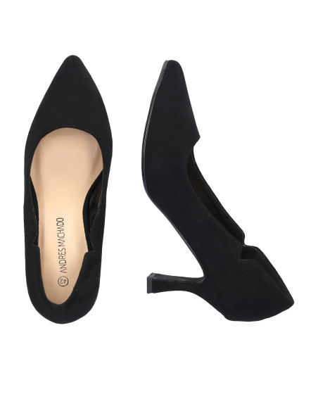 Décolleté Scamosciato NERO NUMERI PICCOLI E GRANDI DONNA