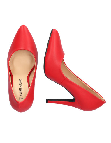 Décolleté classica Rossa Tacco di 11 cm per le taglie grandi dalla 42