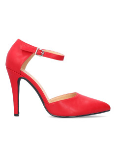 Décolleté Rossa tallone coperto piccoli e grandi numeri donna