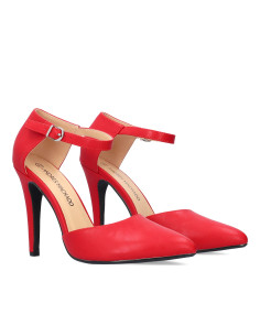 Décolleté Rossa tallone coperto piccoli e grandi numeri donna 2