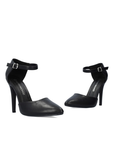 Décolleté Nera con tallone coperto piccoli e grandi numeri donna