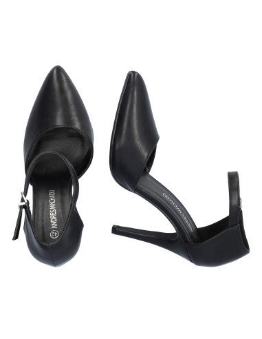 Décolleté Nera con tallone coperto piccoli e grandi numeri donna