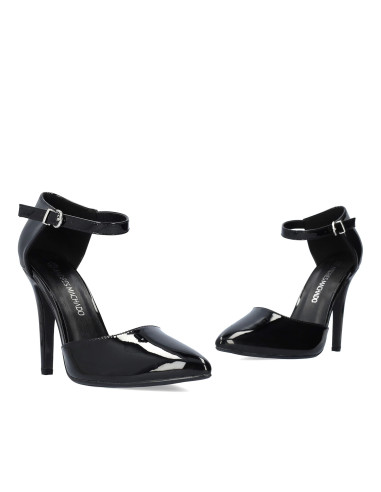 Décolleté in Vernice Nera lati scoperti numeri piccoli e grandi