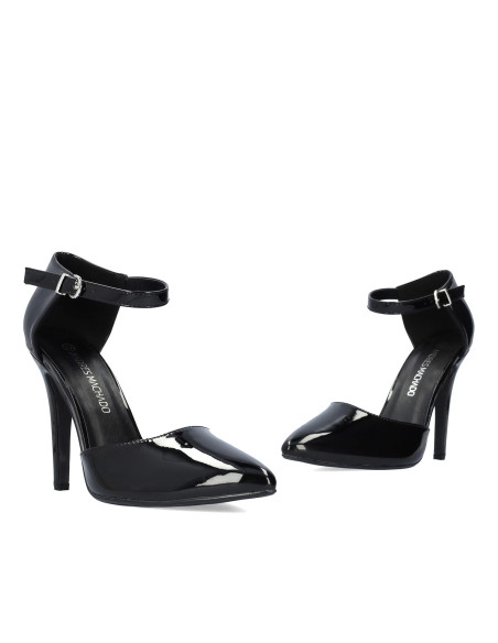 Décolleté in Vernice Nera lati scoperti numeri piccoli e grandi