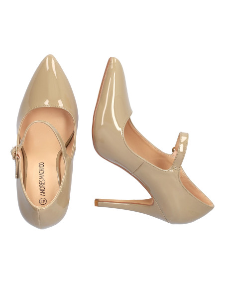 Mary Jane in Vernice Beige