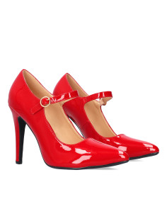 Mary Jane in vernice Rossa piccoli e grandi numeri donna 2
