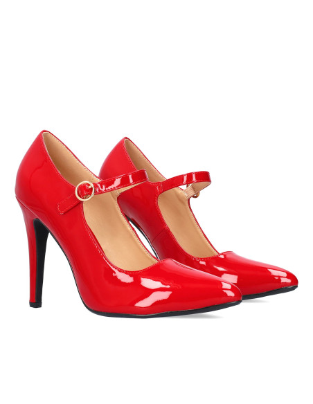 Mary Jane in vernice Rossa piccoli e grandi numeri donna