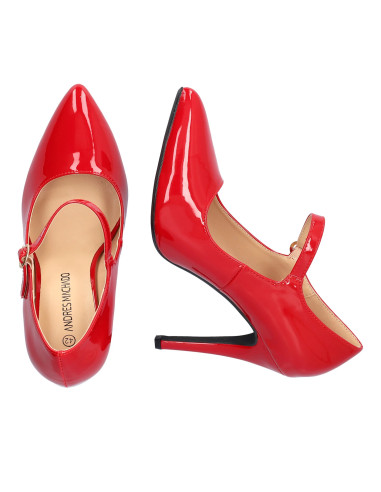 Mary Jane in vernice Rossa piccoli e grandi numeri donna