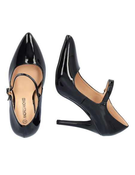Mary Jane in vernice Nera Scarpe piccoli e grandi numeri donna
