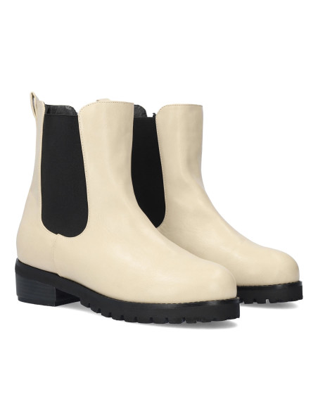 Stivaletto color Panna Beatles piccoli e grandi numeri donna