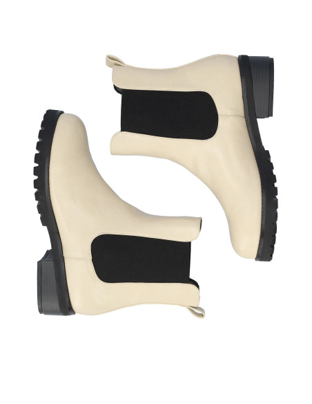 Stivaletto color Panna Beatles piccoli e grandi numeri donna